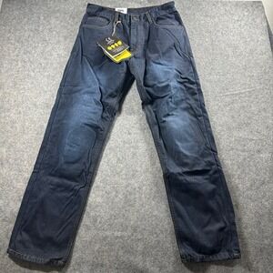 Men's Straight Jeans in Washed Dark Blue